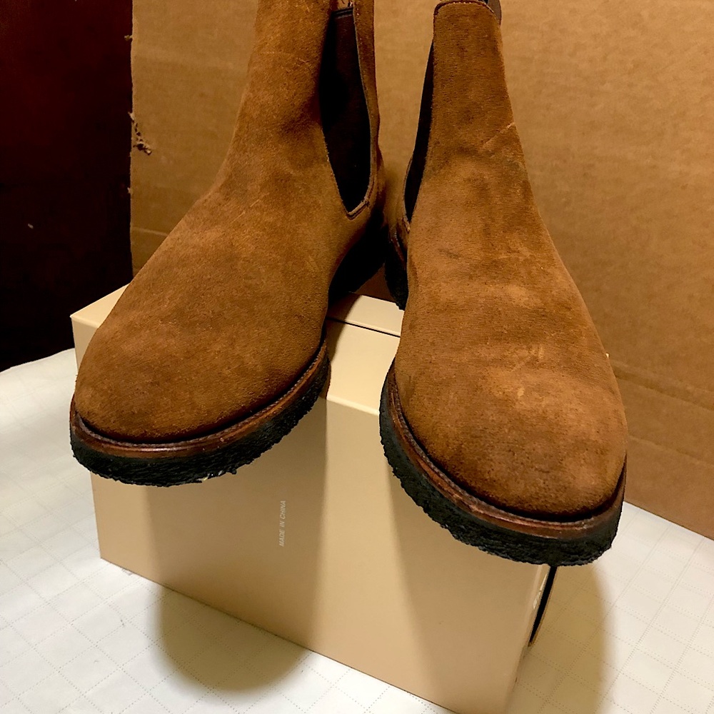 Nice Jcrew Suede boots -Size 12.1/2 .